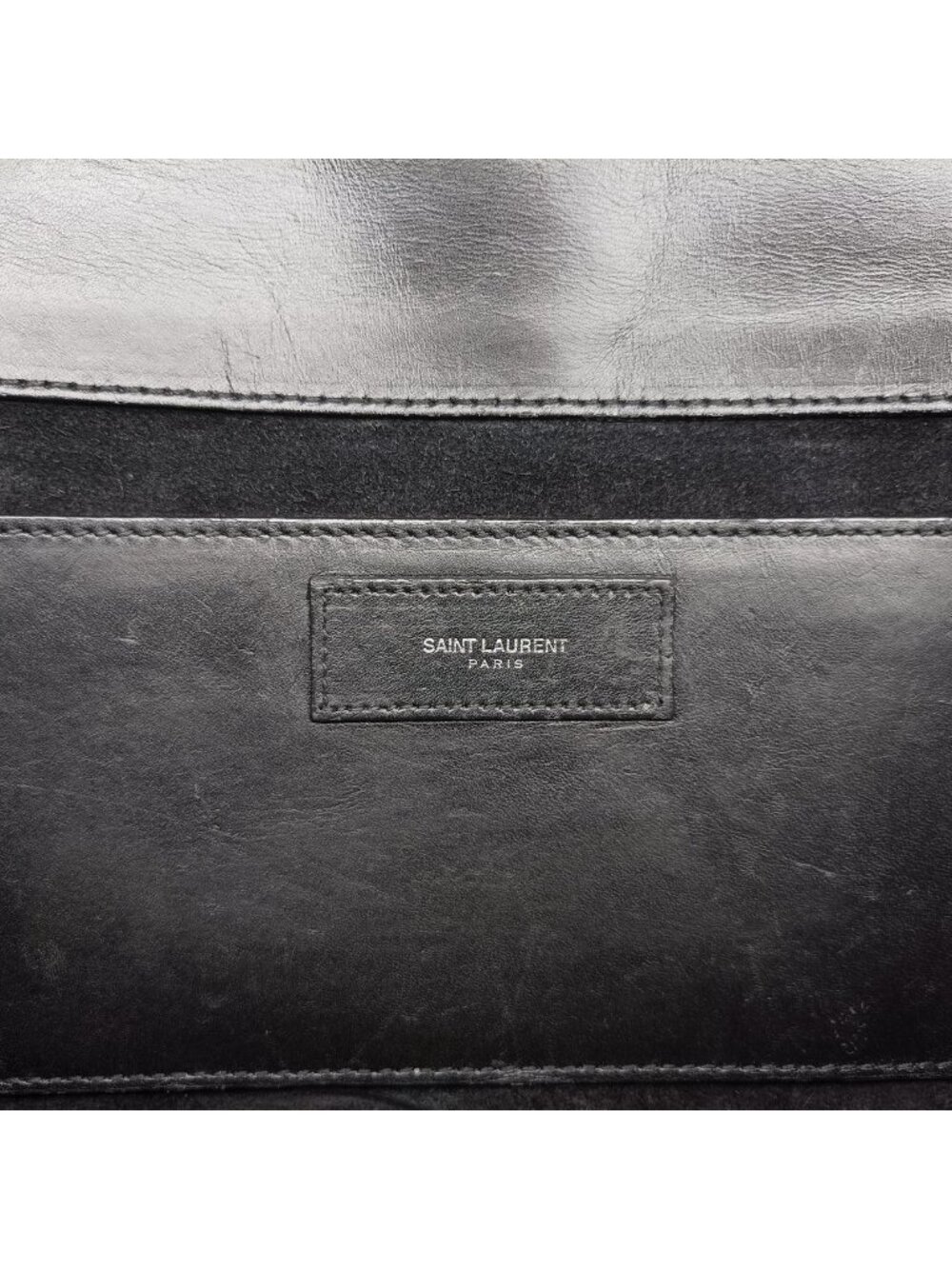 Saint Laurent Betty Black Leather Shoulder - Picture 10 of 15